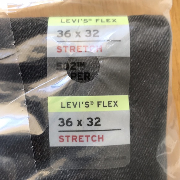 Levi 502 Jeans 36x32 Black - Picture 4 of 9
